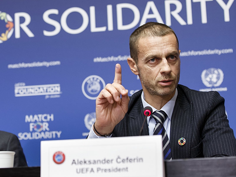 Президентът на Европейската футболна асоциация УЕФА Александър Чеферин отхвърли за