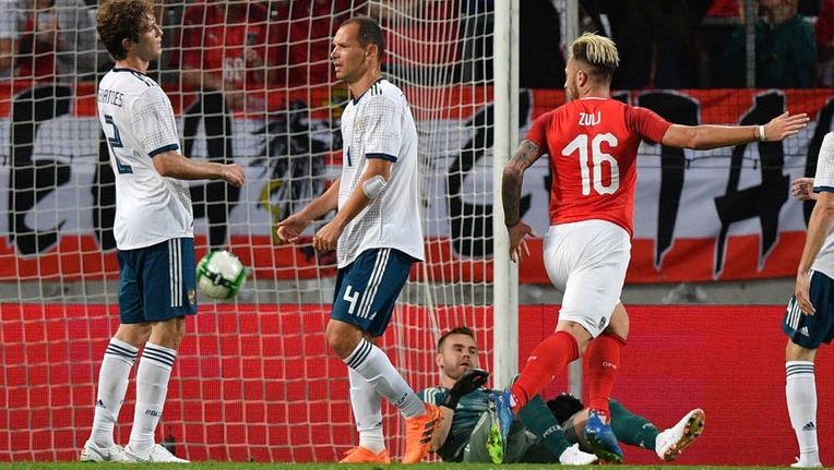 Русия загуби от Австрия с 0 1 в предпоследната си контрола