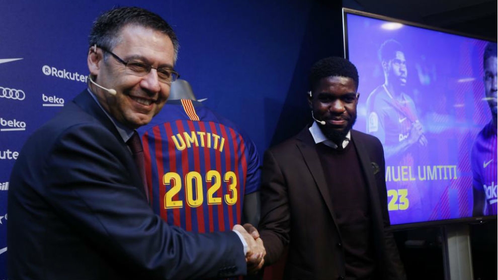 Централният защитник на Барселона Самюел Юмтити изрази задоволство след подписания