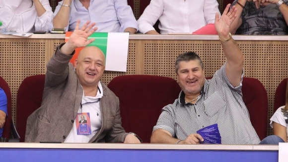 Спортният министър Красен Кралев и волейболният ас и вицепрезидент на
