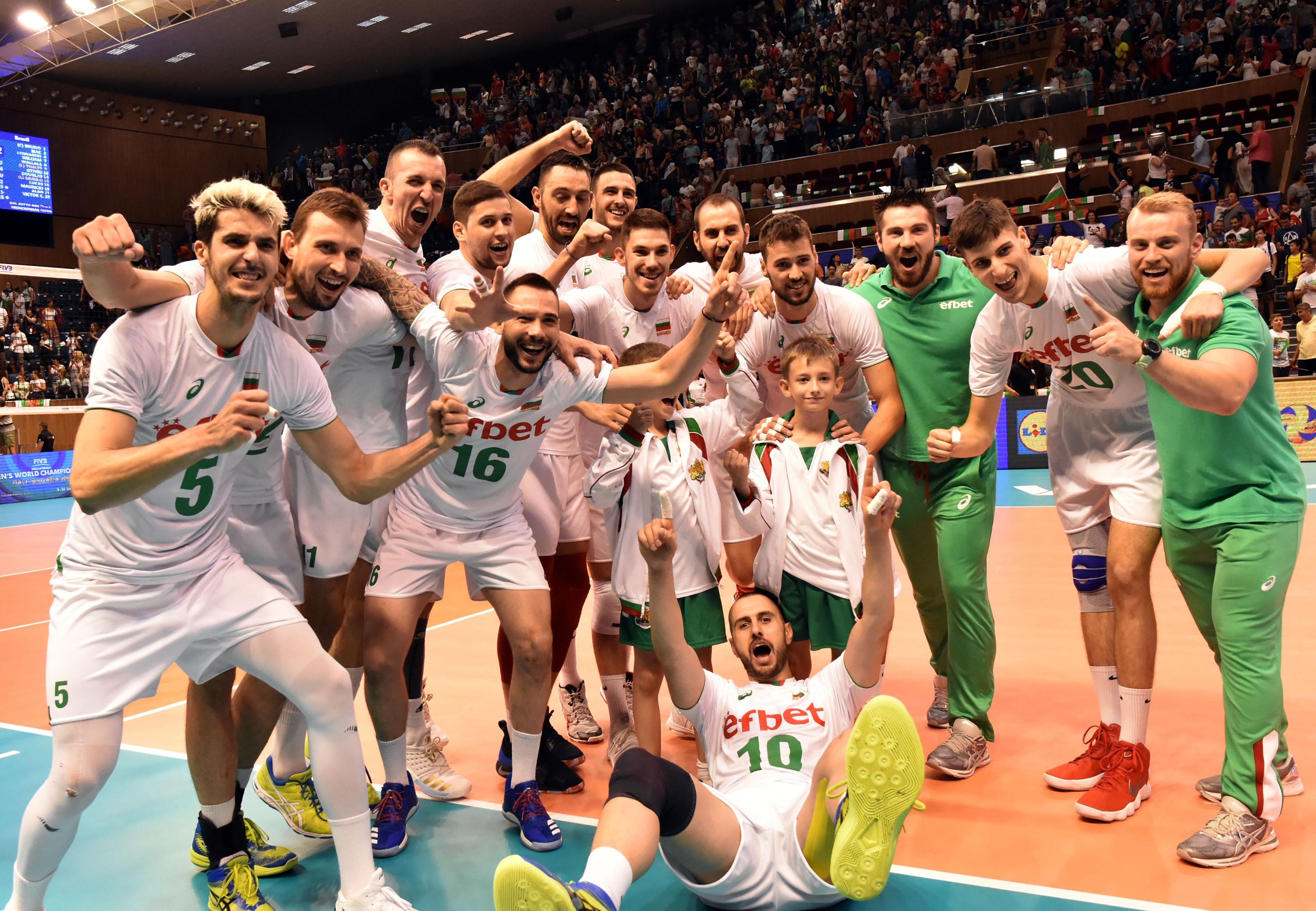 Мъжкият национален отбор на България по волейбол заема 12 та