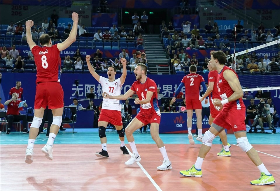 Волейболистите от националния отбор на Сърбия продължават с отличното си
