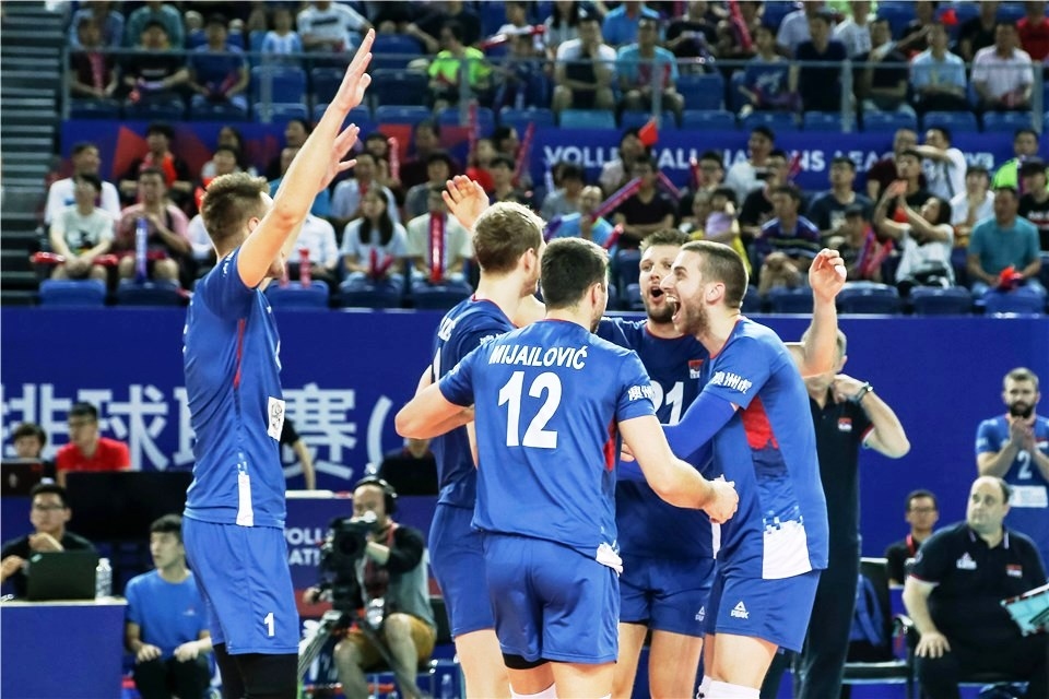 Волейболистите от националния отбор на Сърбия приключиха с победа в