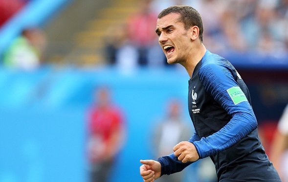 Звездата на френския национален отбор Антоан Гризман не скри радостта