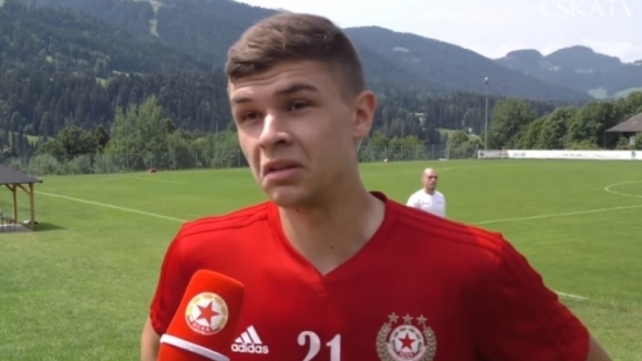 Младият нападател Тонислав Йорданов сподели пред сайта на ЦСКА-София, че