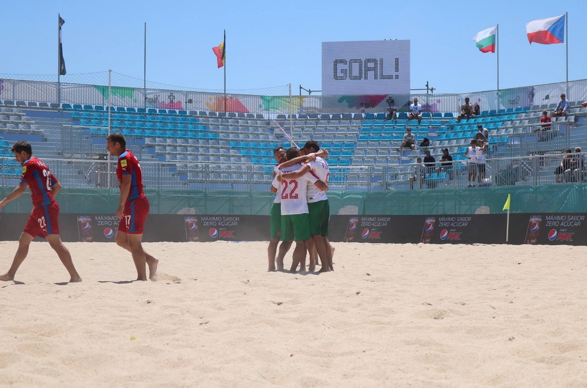 Националният отбор на България по плажен футбол записа победа и