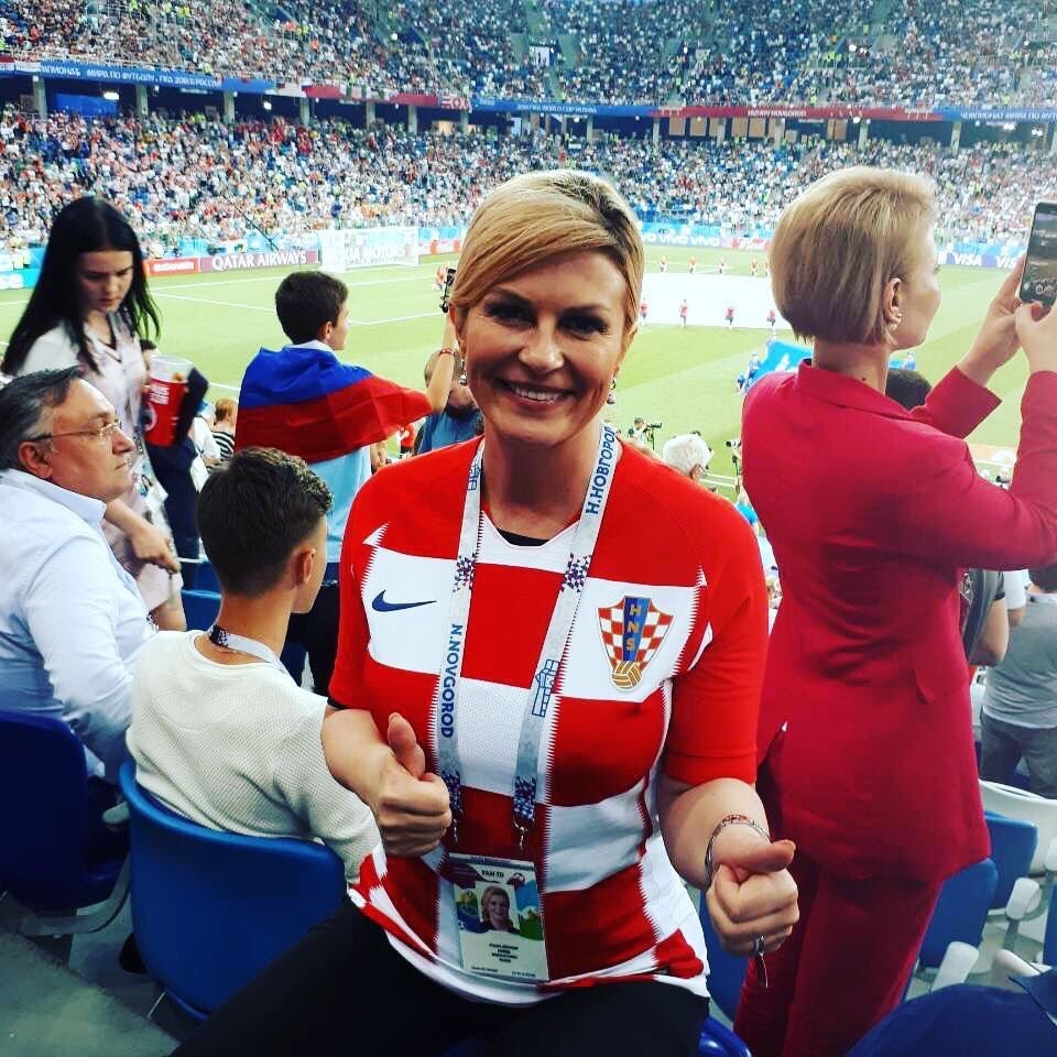 Президентът на Хърватия Колинда Грабар Китарович поздрави футболистите за класирането им