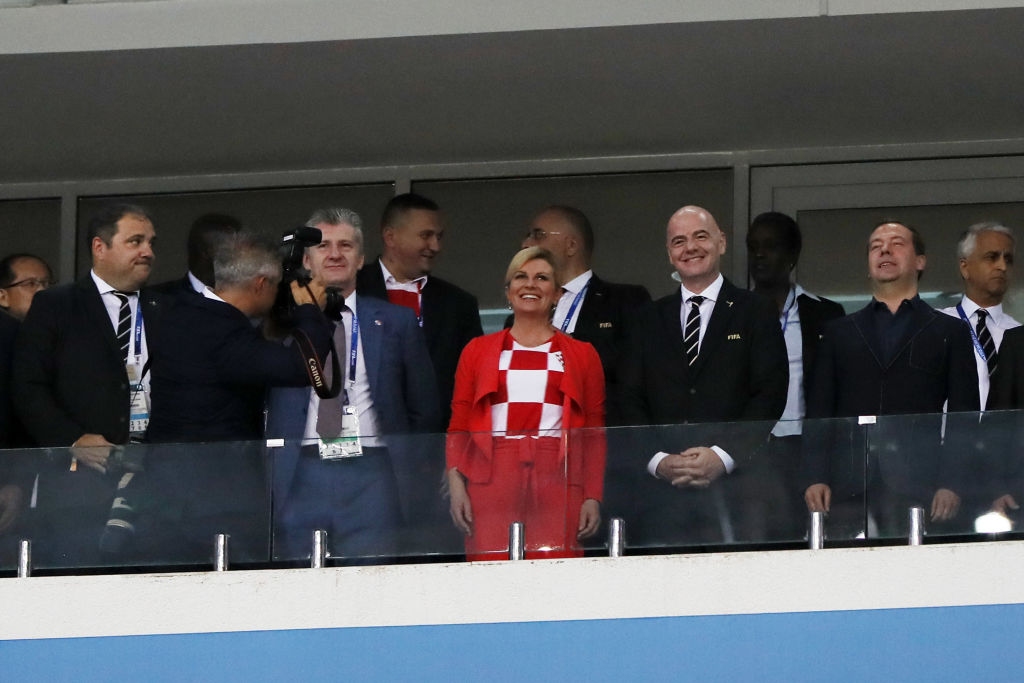 Президентът на Хърватия Колинда Грабар Китарович няма да присъства на стадиона