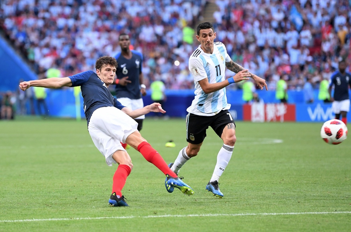 Попадението на Бенжамен Павар от Франция срещу Аржентина на осминафиналите