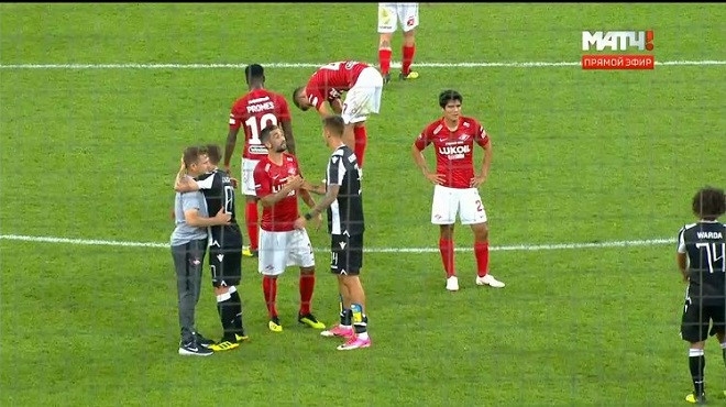 Двубоят между Спартак Москва и гръцкия ПАОК не мина без