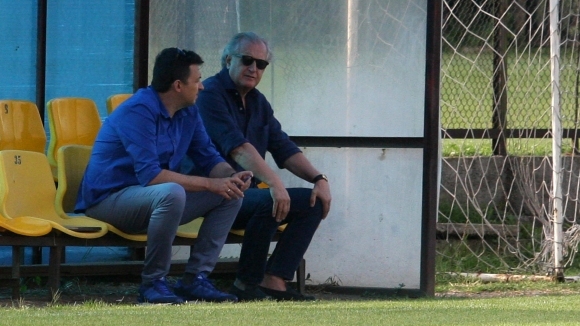 Собственикът на Левски Спас Русев посети отбора преди днешната тренировка