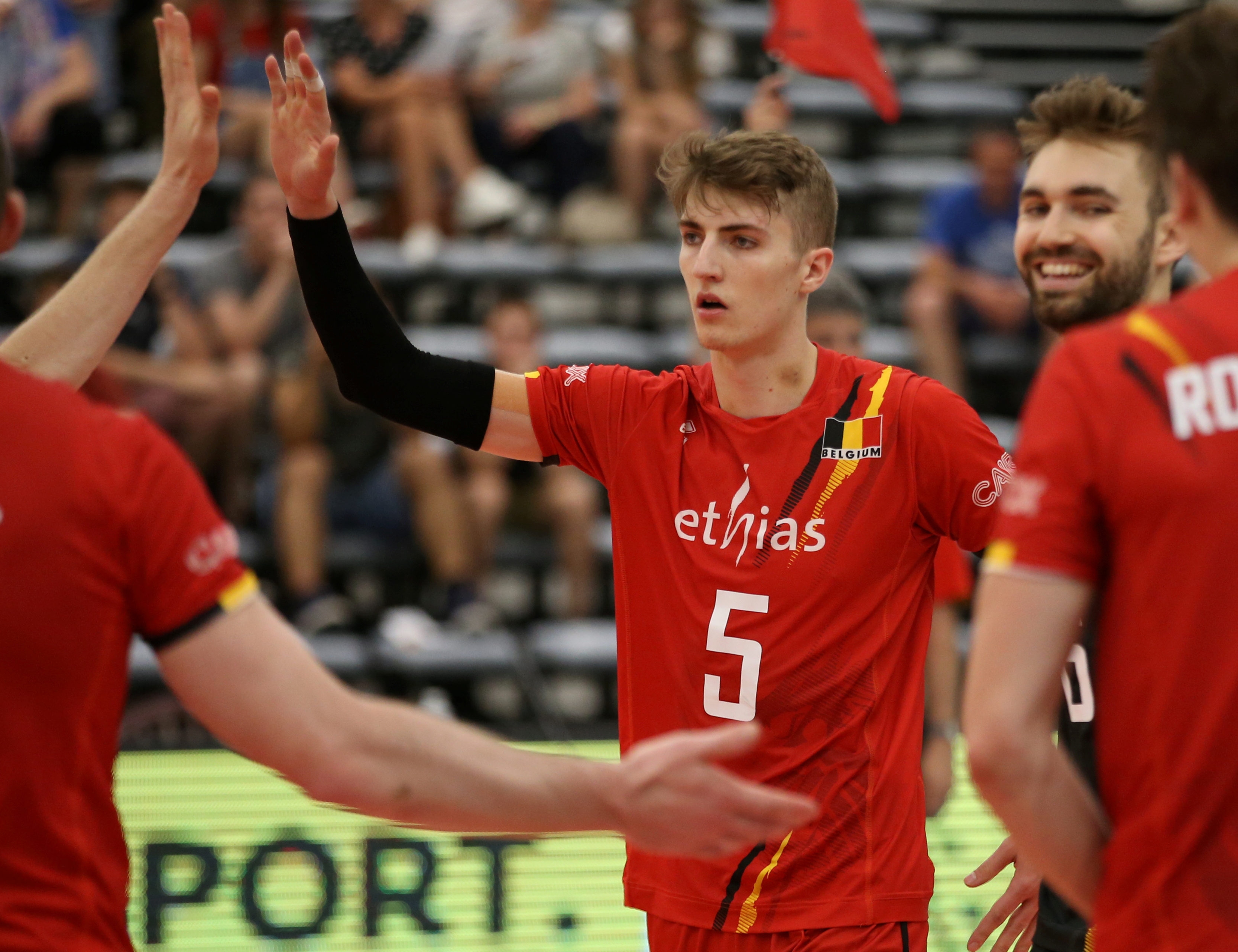 Белгийският национален отбор по волейбол, който е участник в световното