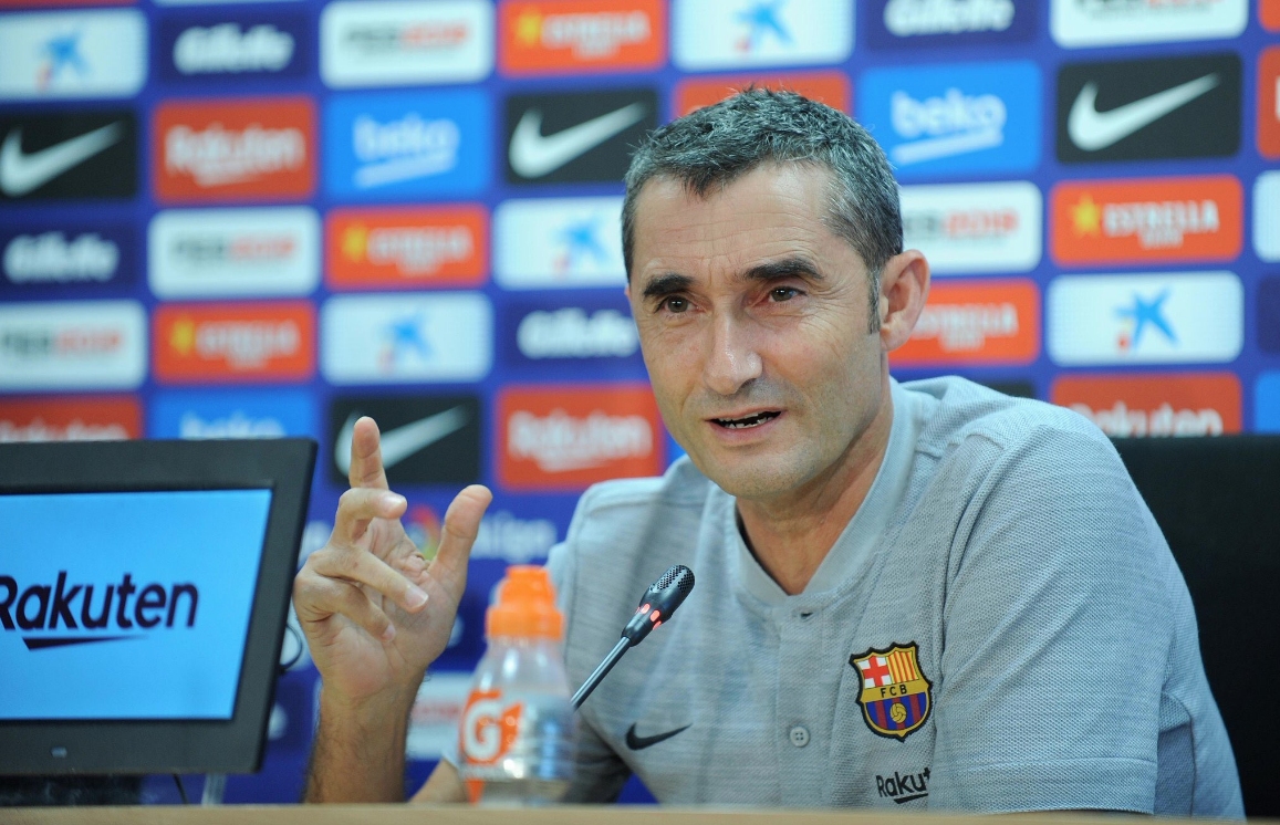 Старши треньорът на Барселона Ернесто Валверде отново изрази надежда да