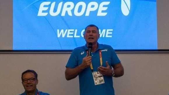 Първият вицепрезидент на Европейската атлетика Добромир Карамаринов надъха тима на