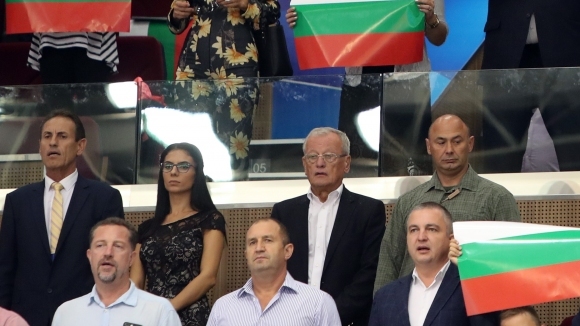 Президентът на България Румен Радев спортният министър Красен Кралев кметът