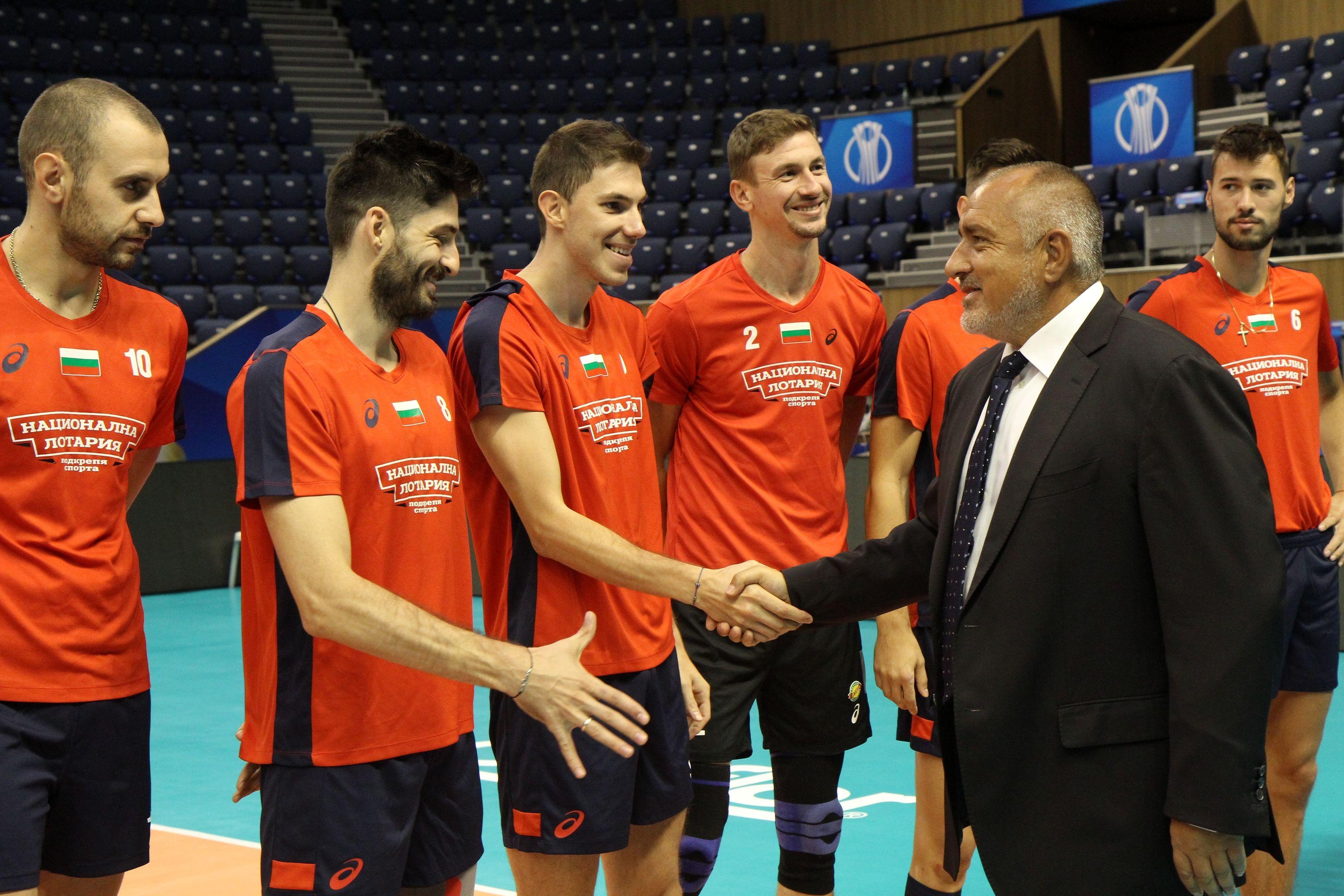 Премиерът Бойко Борисов се срещна с националния ни отбор по