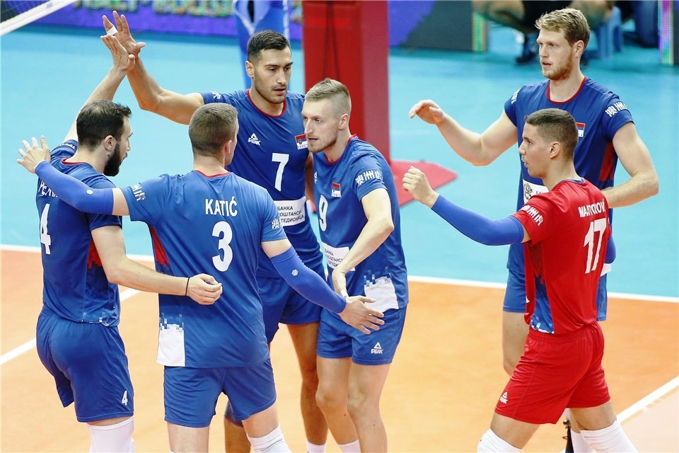 Волейболистите от националния отбор на Сърбия постигнаха първа победа на