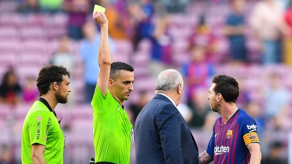 Капитанът на Барселона Лионел Меси беше силно недоволен от третия