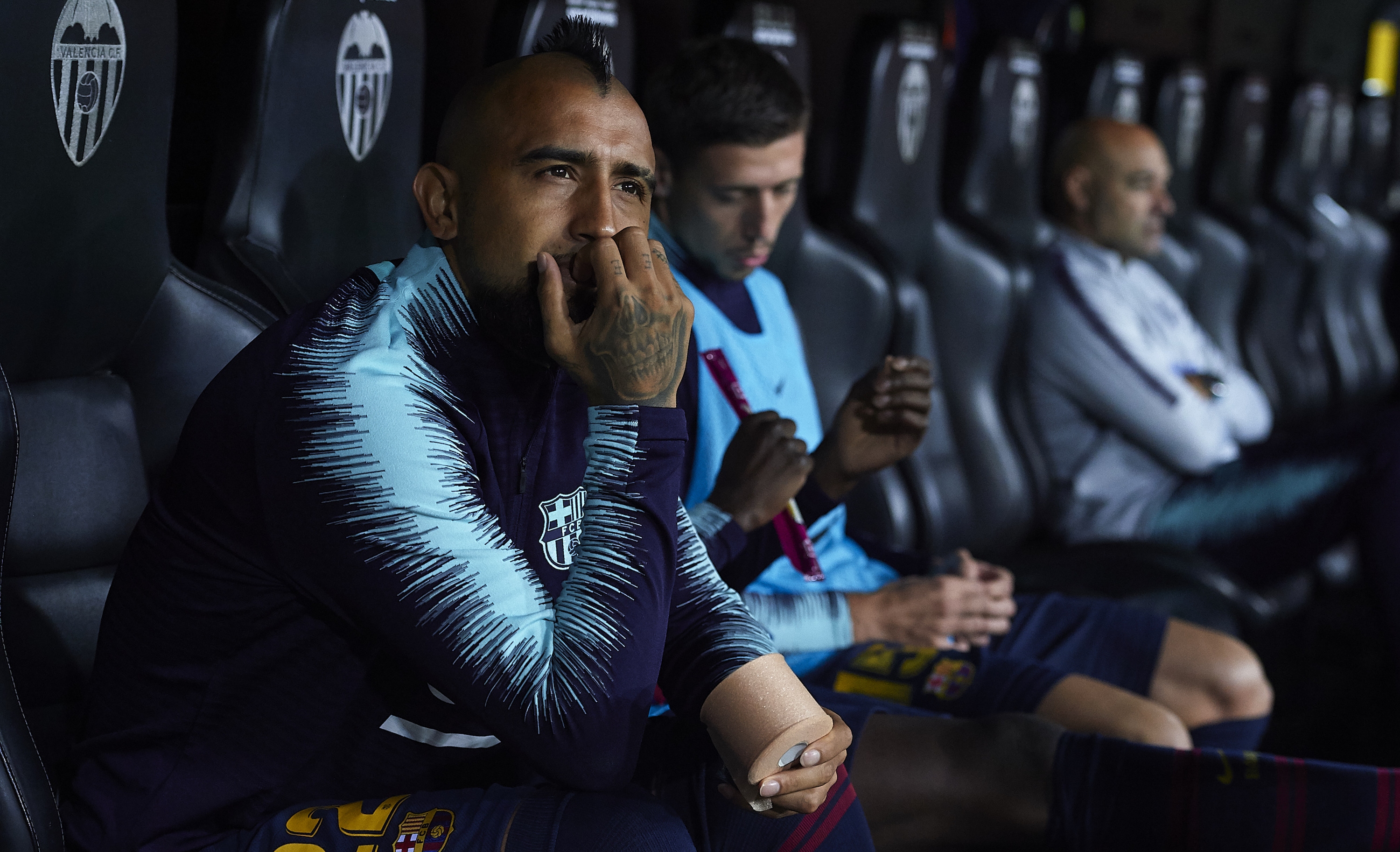 Новото попълнение на Барселона Артуро Видал отново демонстрира недоволство без
