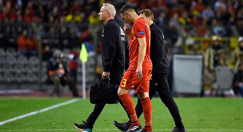 Защитникът на белгийския национален отбор Томас Вермален получи контузия при