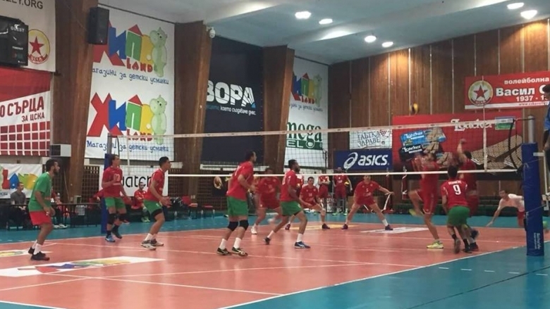 Волейболистите от мъжкия отбор на ЦСКА надиграха националния отбор на