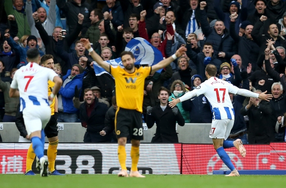 Глен Мъри отбеляза своя гол номер 100 за Брайтън а