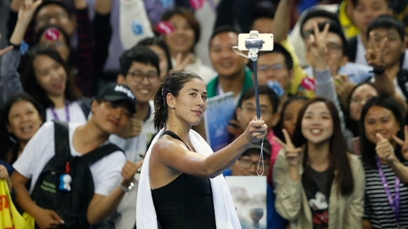 Испанката Гарбине Мугуруса австралийката Ашли Барти и американката Медисън Кийс