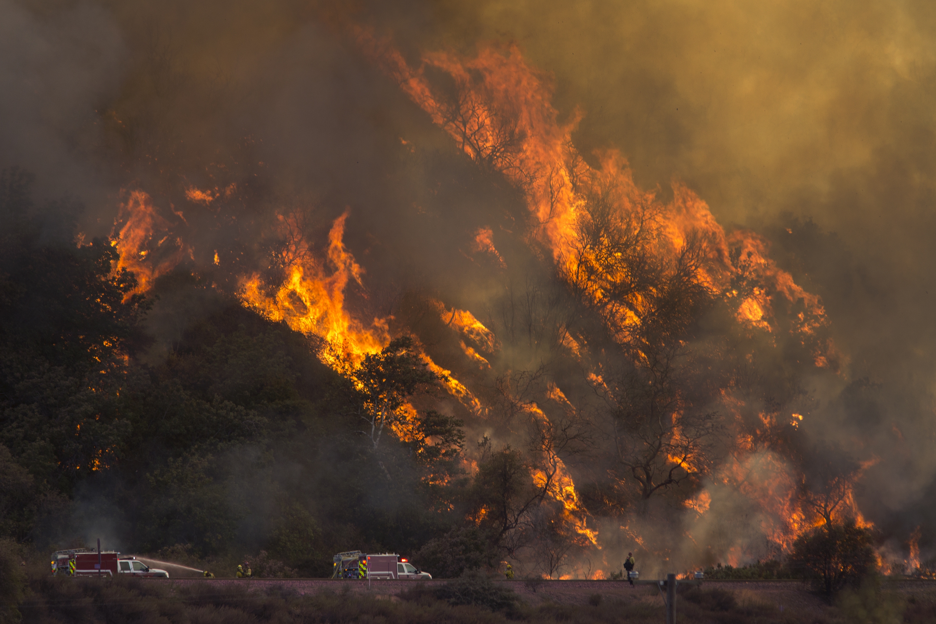 Горските пожари в Калифорния поставят под съмнение провеждането на понеделничния