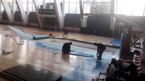 Зала “Румен Пейчев” на стадион “Българска армия” претърпя частичен ремонт