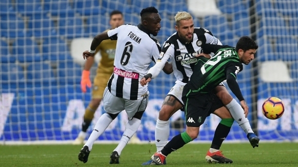 Отборите на Сасуоло и Удинезе завършиха наравно 0 0 в среща