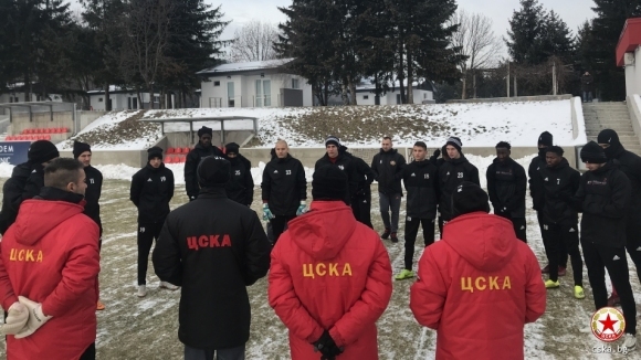 ЦСКА София направи първа тренировка за новата година която се проведе