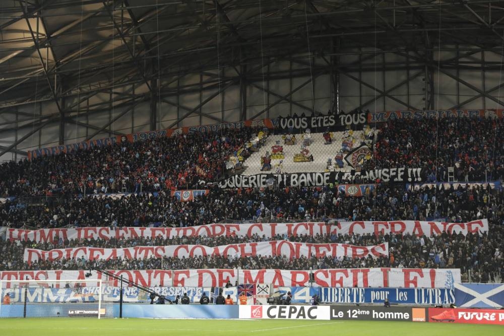 Феновете на Олимпик Марсилия протестираха срещу състоянието на тима преди