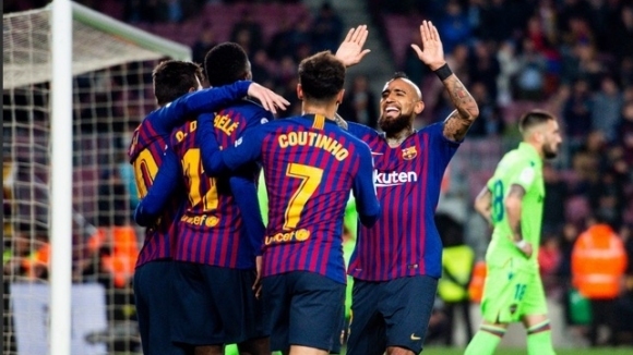 Барселона посреща Леванте в мач реванш от 1 8 финала за Купата на