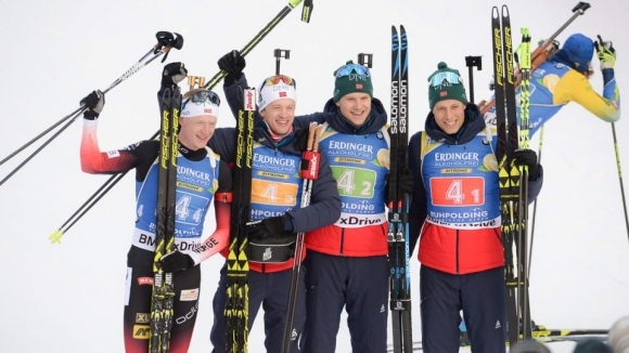 Норвегия спечели щафетата на 4 по 7 5 км за