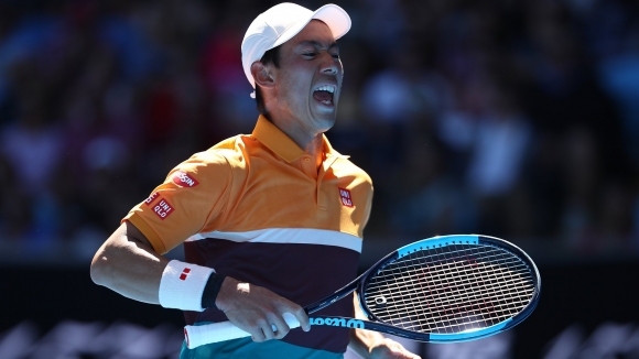 Японецът Кей Нишикори се класира за четвъртфиналите на Откритото първенство