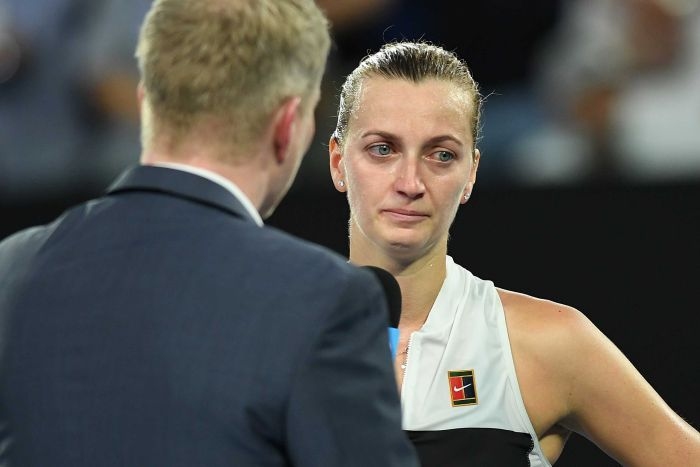 Петра Квитова не успя да сдържи сълзите си след победата