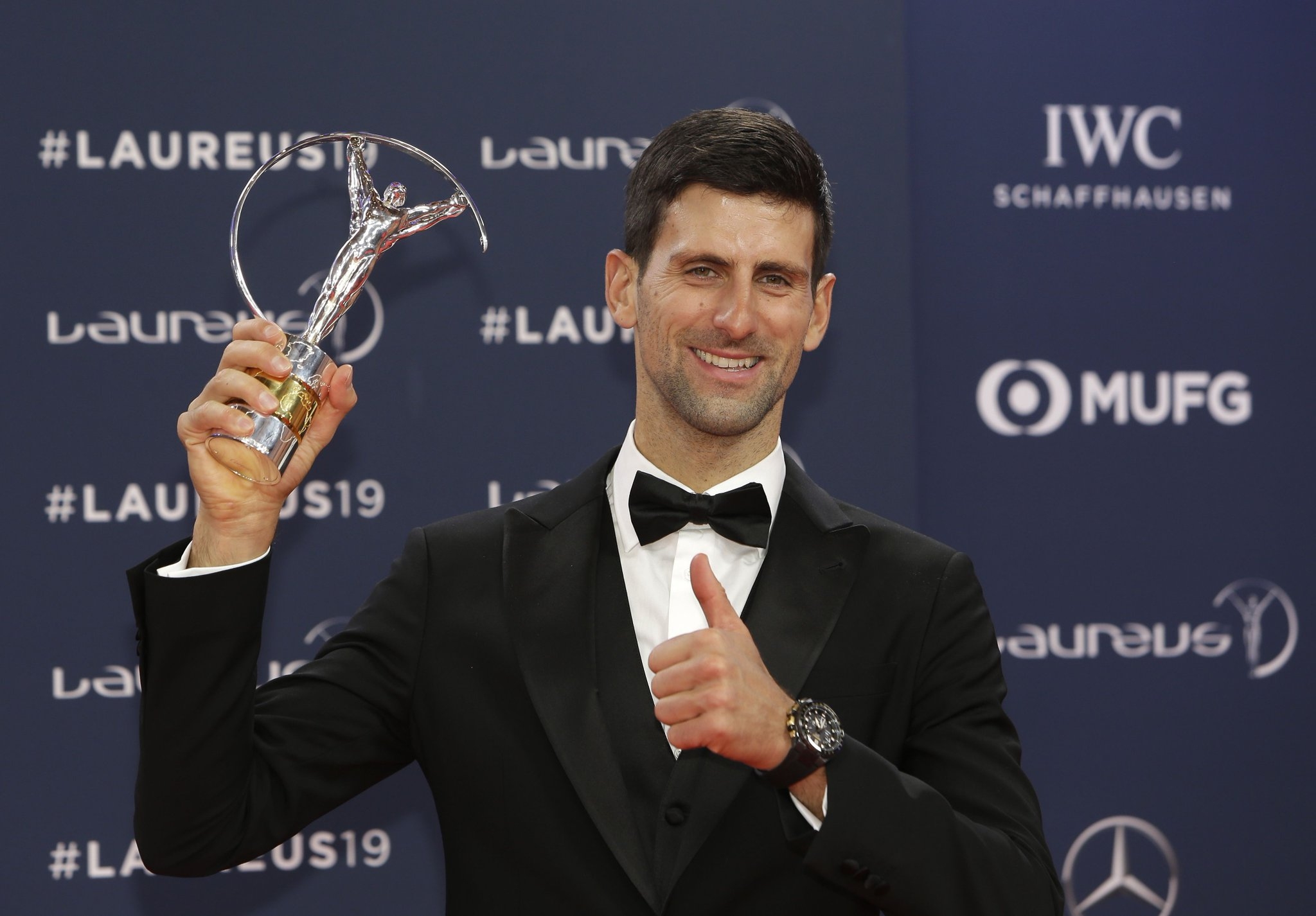 Сръбският тенисист Новак Джокович получи Лавровата награда за спортист на