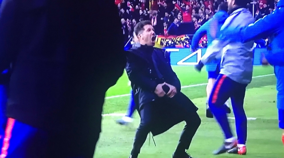 Треньорът на Атлетико Мадрид Диего Симеоне беше изключително щастлив след