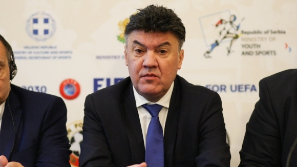 Президентът на БФС Борислав Михайлов участва в днешната среща на