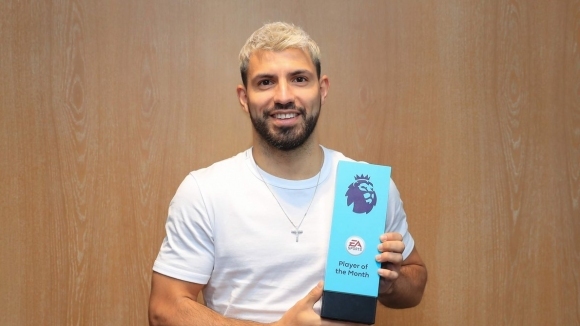 Голмайсторът на Манчестър Сити Серхио Агуеро спечели приза за играч