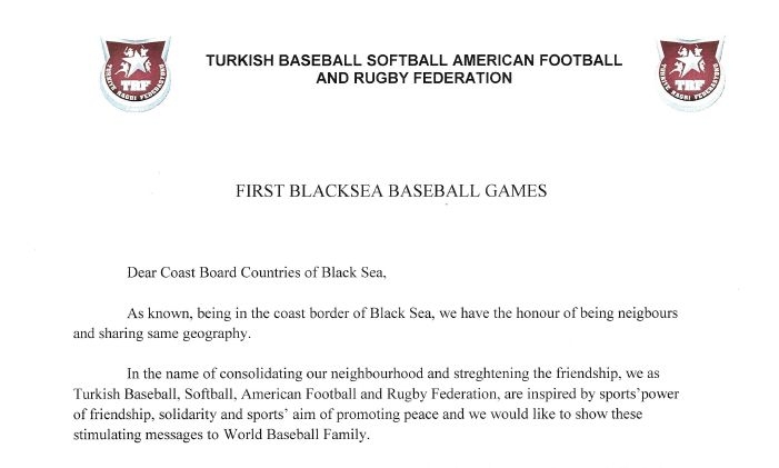Турция има идея да организира бейзболни игри за страните по