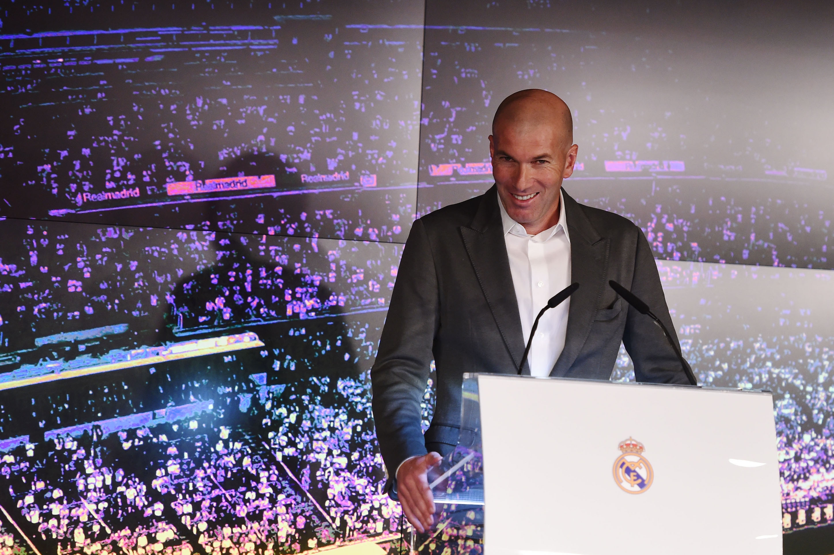 Старши треньорът на Реал Мадрид Зинедин Зидан говори с възхищение
