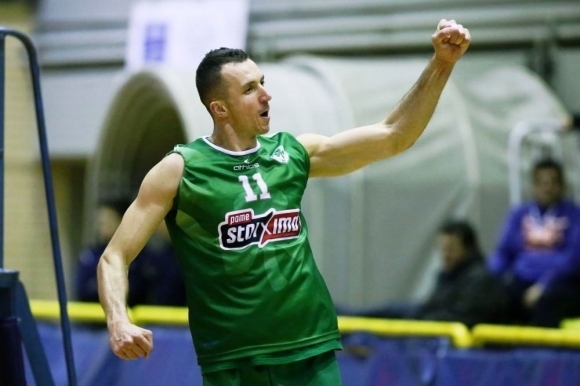 Волейболният национал Боян Йорданов и неговият Панатинайкос Атина отпаднаха малко