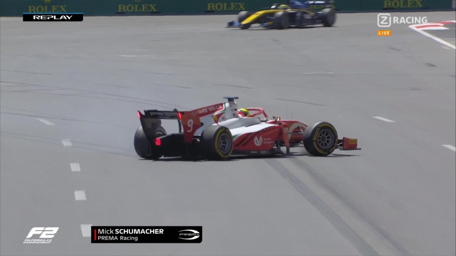 Мик Шумахер претърпя първото си отпадане във Формула 2 по