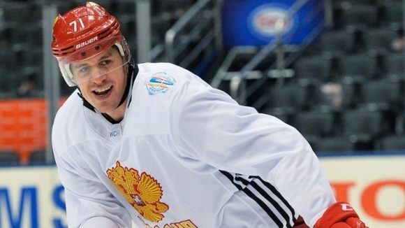 Нападателят на тима от НХЛ Питсбърг Евгени Малкин и нападателят