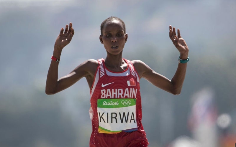 Олимпийската вицешампионка в маратона от Рио 2016 Юнис Кирва (Бахрейн)