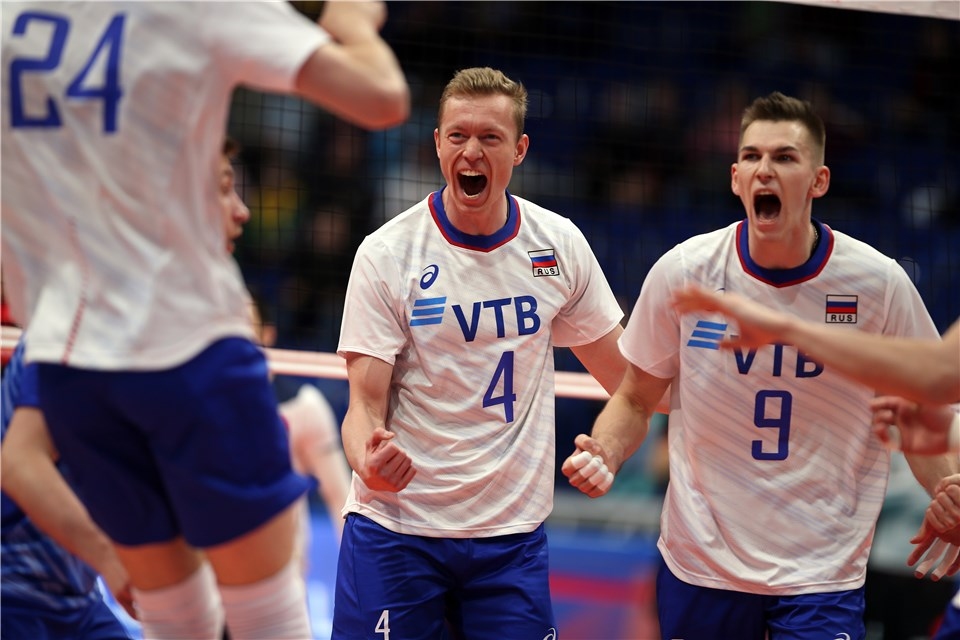 Волейболистите от националния отбор на Русия записаха трета поредна победа