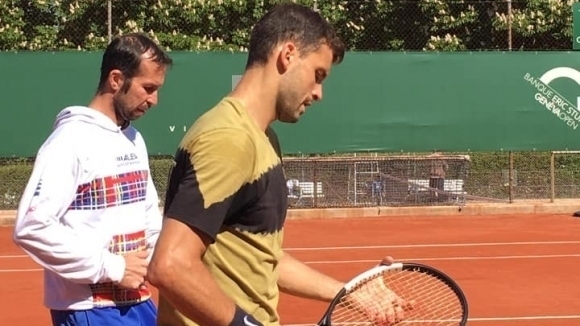Най добрият роден тенисист Григор Димитров и новият му треньор Радек