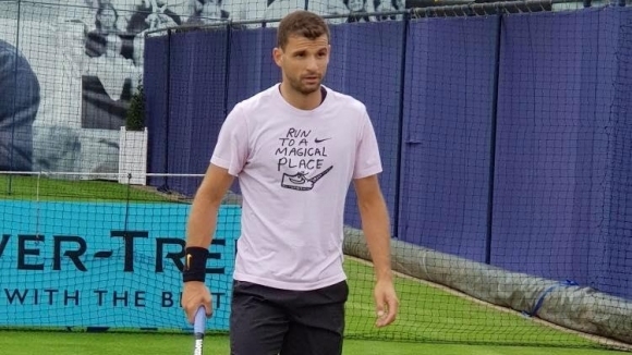 Най добрият български тенисист Григор Димитров направи първа тренировка на трева