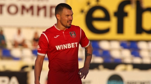 Нападателят Валери Божинов който отбеляза гол за Ботев Враца срещу